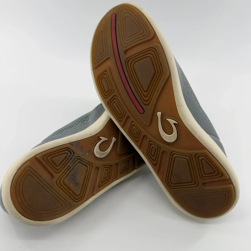 OluKai Moku Pae Mens 11 Trench Blue Mesh Boat Shoes Sneakers